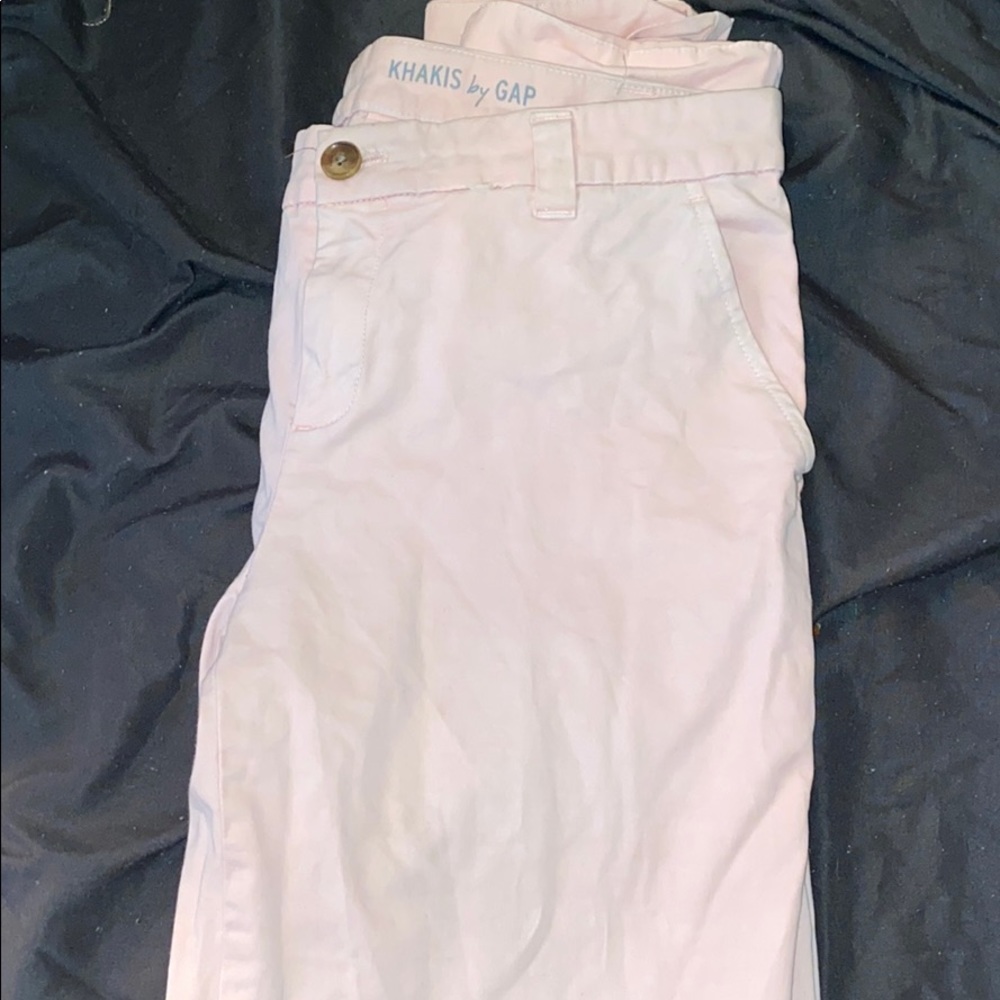 Pink Gap Khakis